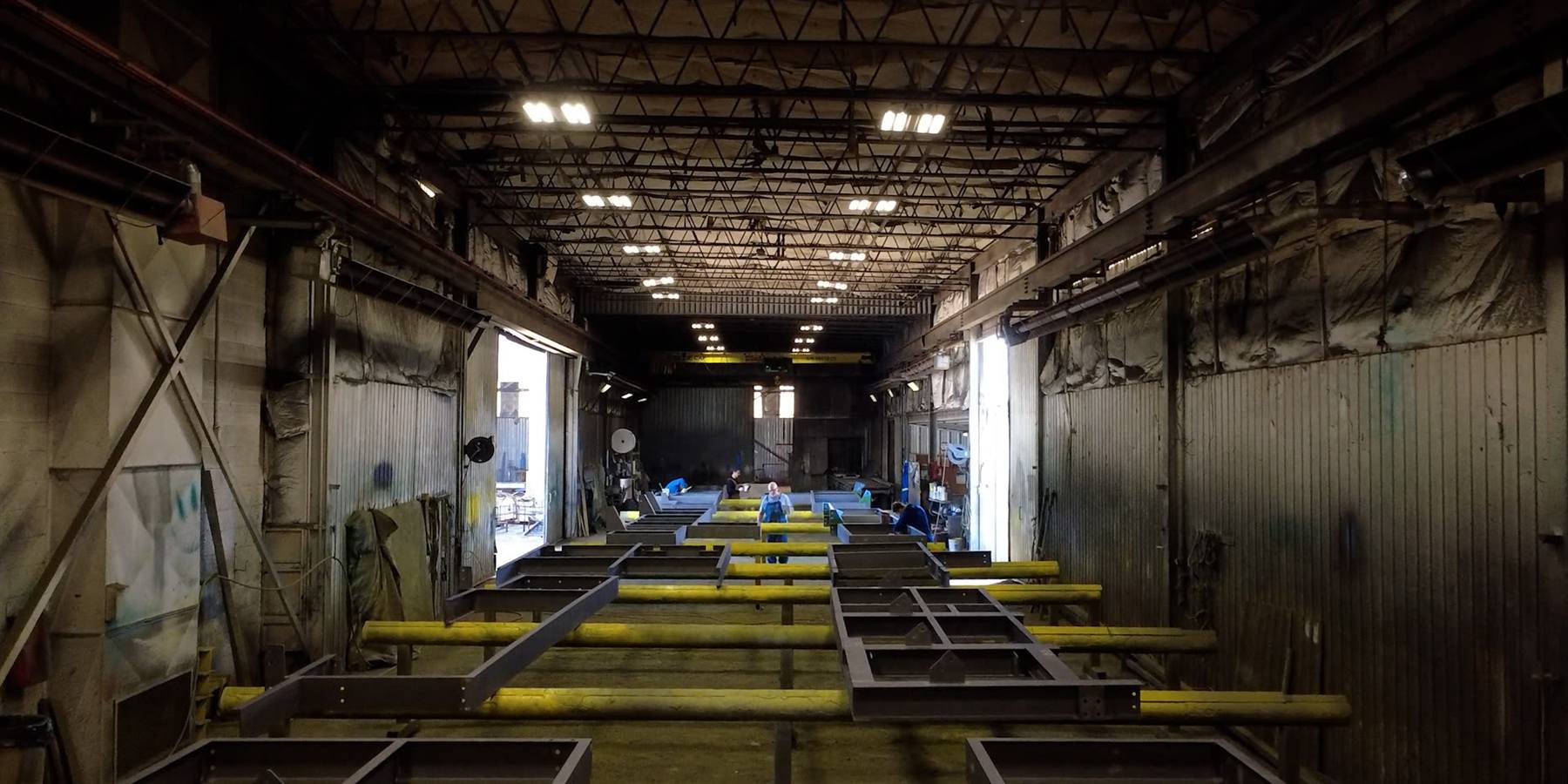 Coating shop interior